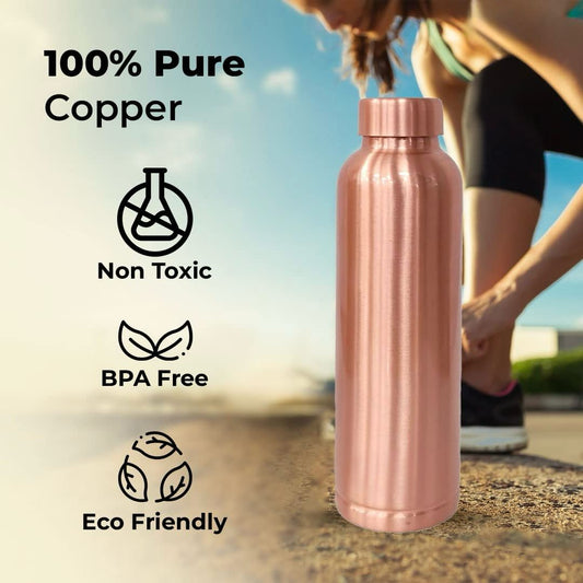 Polished Copper Water Bottle 950ml