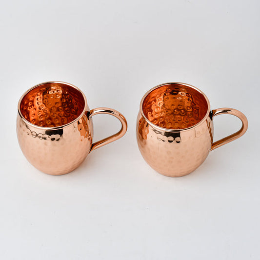 Pure Copper Moscow Mule Mugs - Set of 2